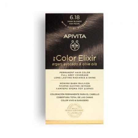 APIVITA TINTE 6.18 RUBIO OSCURO CENIZA PERLADO